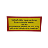 Adesivo del serbatoio